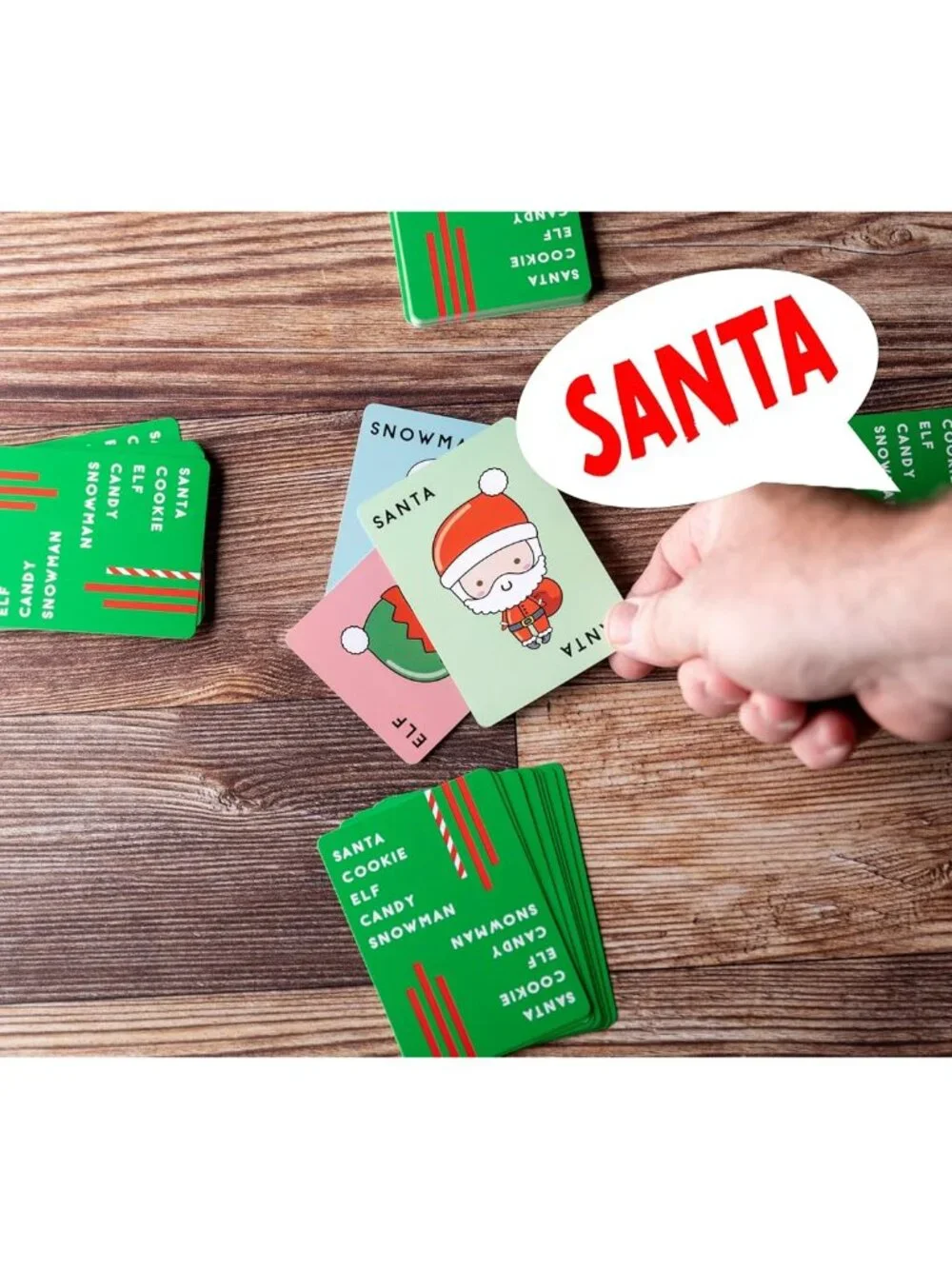 Santa Cookie Elf Candy Snowman Christmas Edition Holiday Card Game by Taco Cat G